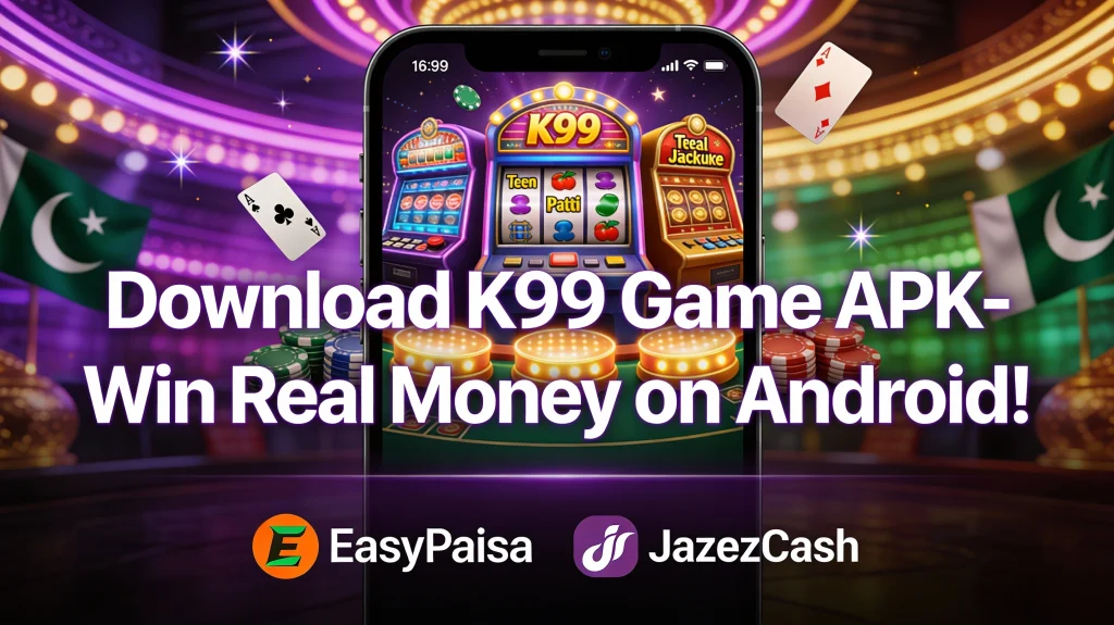 k99 game is now trending in pakistan for its daily rewards and different game in one application.