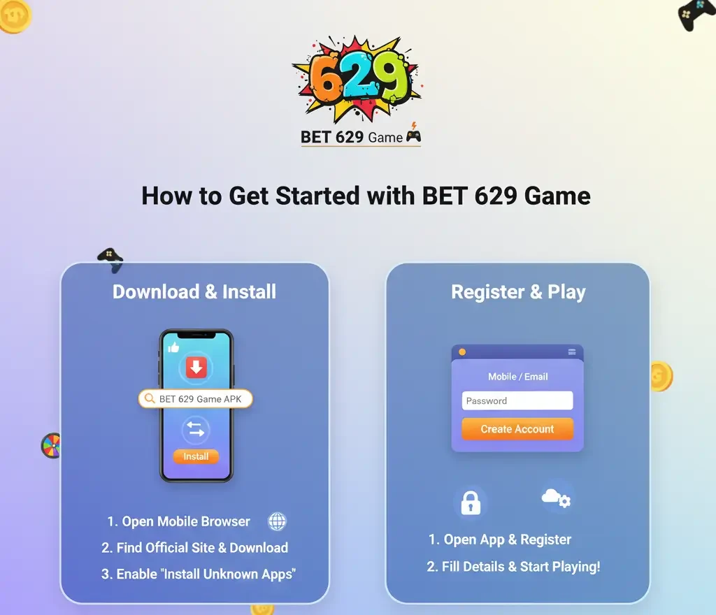 Steps to download and install BET 629 Game APK on Android phone with simple setup guide.