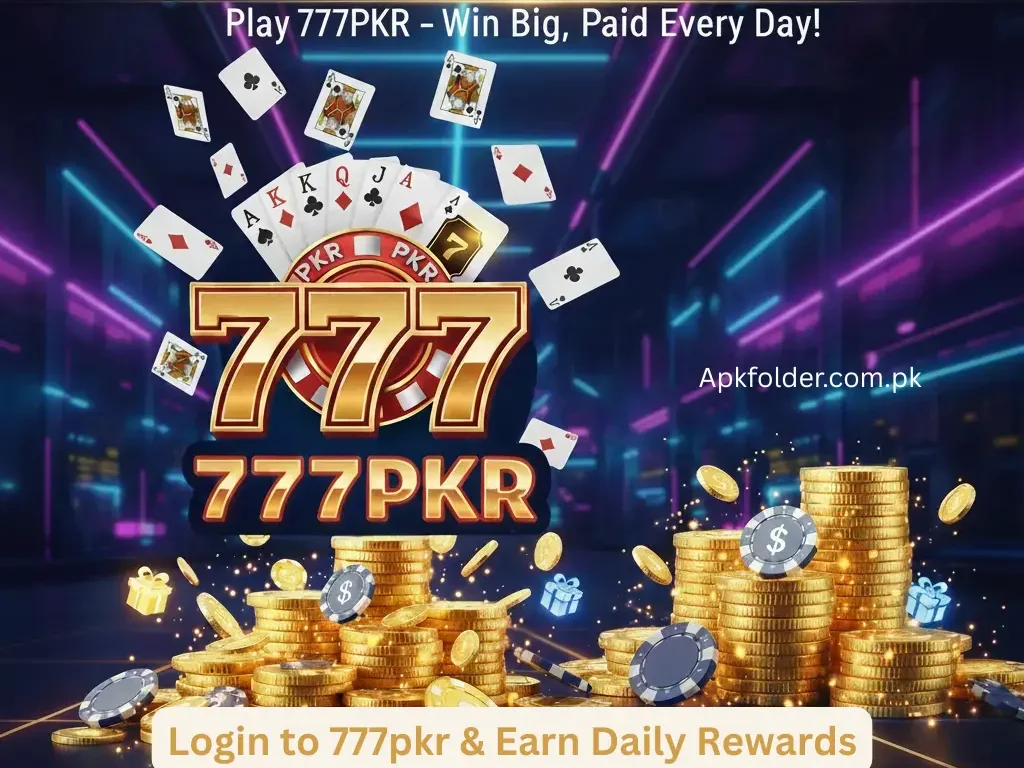 777pkr gaming application in this app you can earn daily reward everyday
