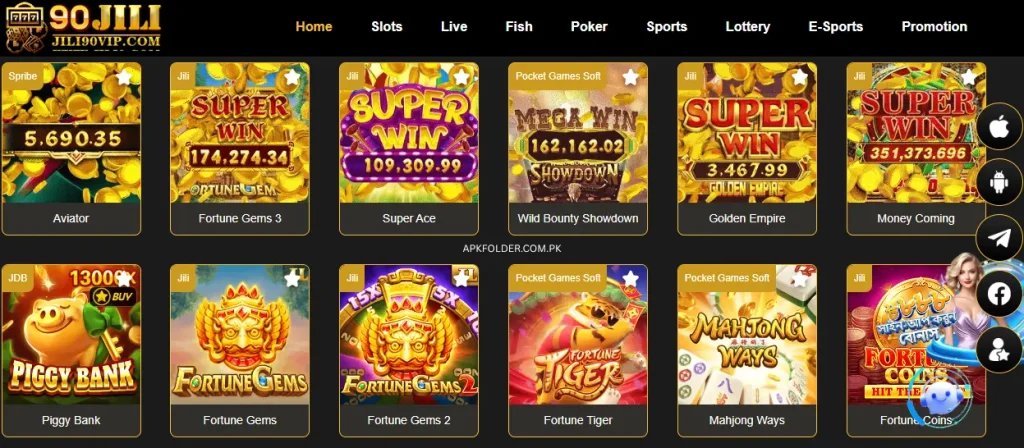 IN 90JILI GAME THEIR ARE DIFFERENT TYPES OF GAMES LIKE (SOLTS, SUPER WIN, ETC) FROM THESE YOU CAN EARN REAL MONEY