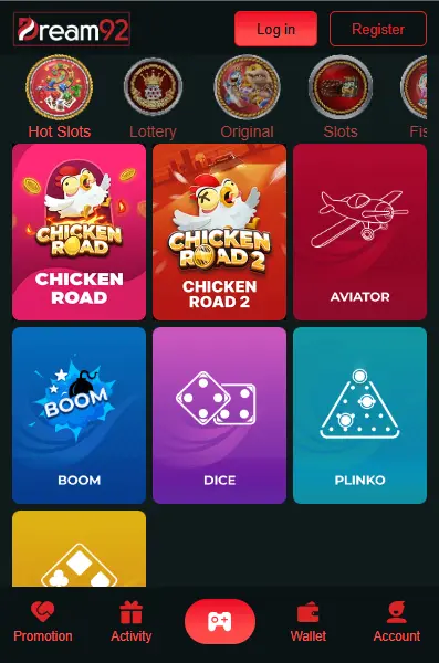 DREAM92 GAME HAS VARIETY OF CASINO GAMES