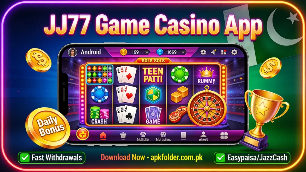 JJ77 GAME APPLICATION provides you variety of casino games 